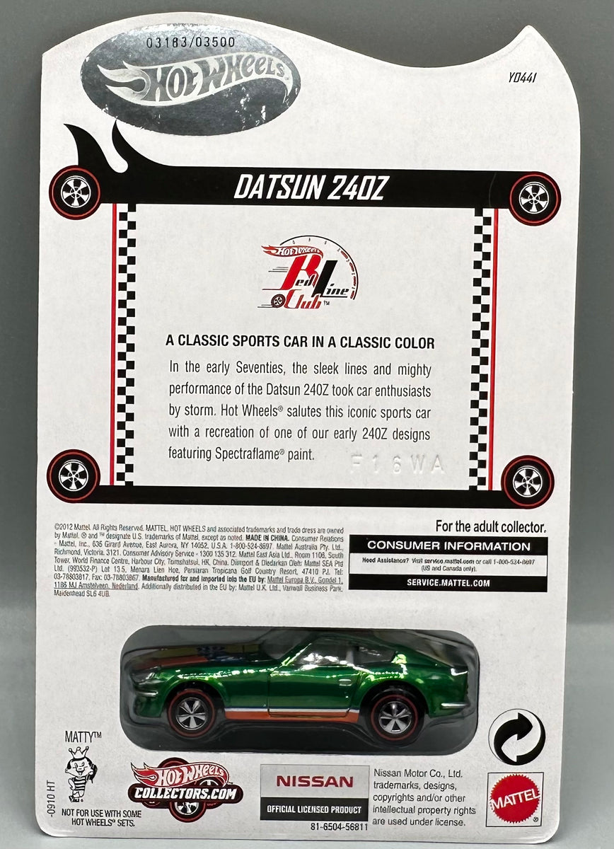 Hot Wheels Modern Classics Datsun 240z Exclusive Diecast & fashion Case