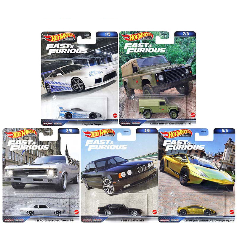 Hot Wheels Fast & Furious 5 Car Set