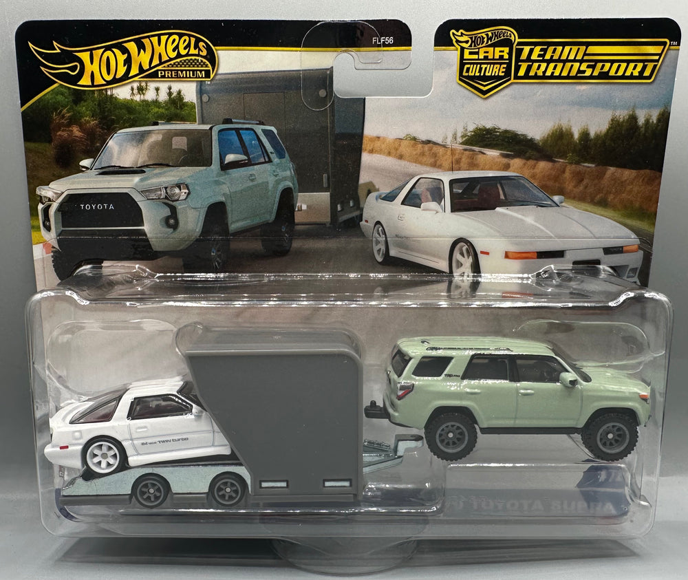 Hot Wheels Team Transport '18 Toyota 4Runner & '89 Toyota Supra