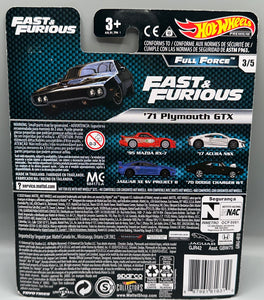 Hot Wheels Fast & Furious Full Force '71 Plymouth GTX