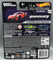 Hot Wheels Fast & Furious Fast Stars W Motors Lykan Hyeprsport
