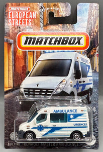 Matcbox European Streets Renault Master Ambulance