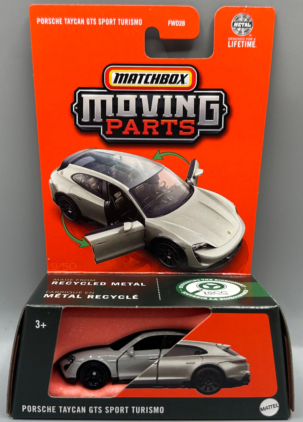 Matchbox Moving Parts Porsche Taycan GTS Sport Turismo