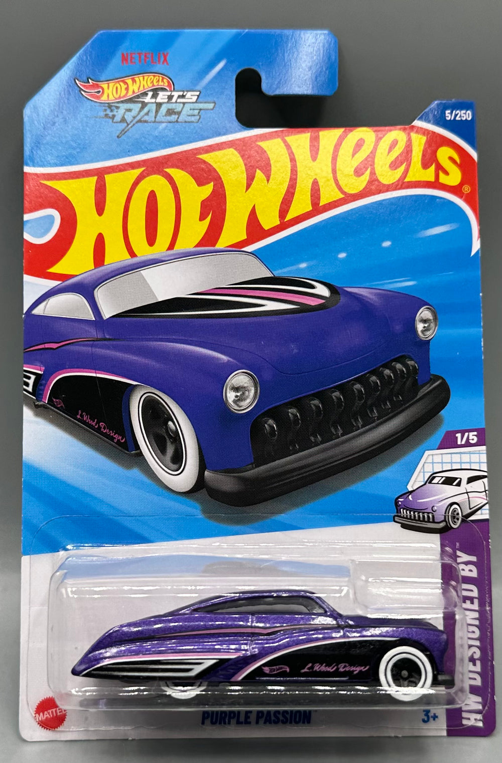 Hot Wheels Netflix Let's Race Purple Passion