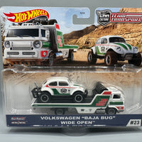 Hot Wheels Team Transports VW Volkswagen Baja Bug & Wide Open