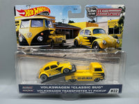 Hot Wheels Team Transport VW Volkswagen Classic Bug & Volkswagen Transporter T1 Pickup
