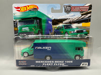 Hot Wheels Team Transport Mercedes Benz 190E & Fleet Flyer
