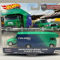 Hot Wheels Team Transport Mercedes Benz 190E & Fleet Flyer