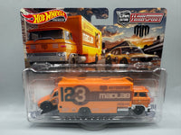 Hot Wheels Team Transport Mad Mike Mazda RX3 GT & Sakura Sprinter
