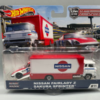 Hot Wheels Team Transport Nissan Fairlady Z & Sakura Sprinter