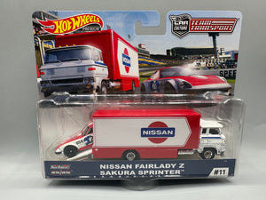 Hot Wheels Team Transport Nissan Fairlady Z & Sakura Sprinter