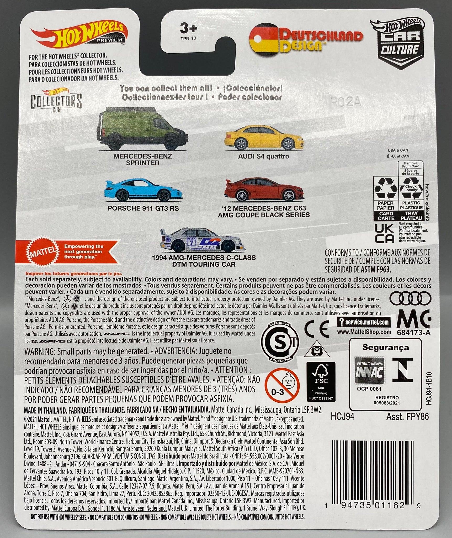 Hot Wheels Premium Deutschland Design Porsche 911 GT3 RS