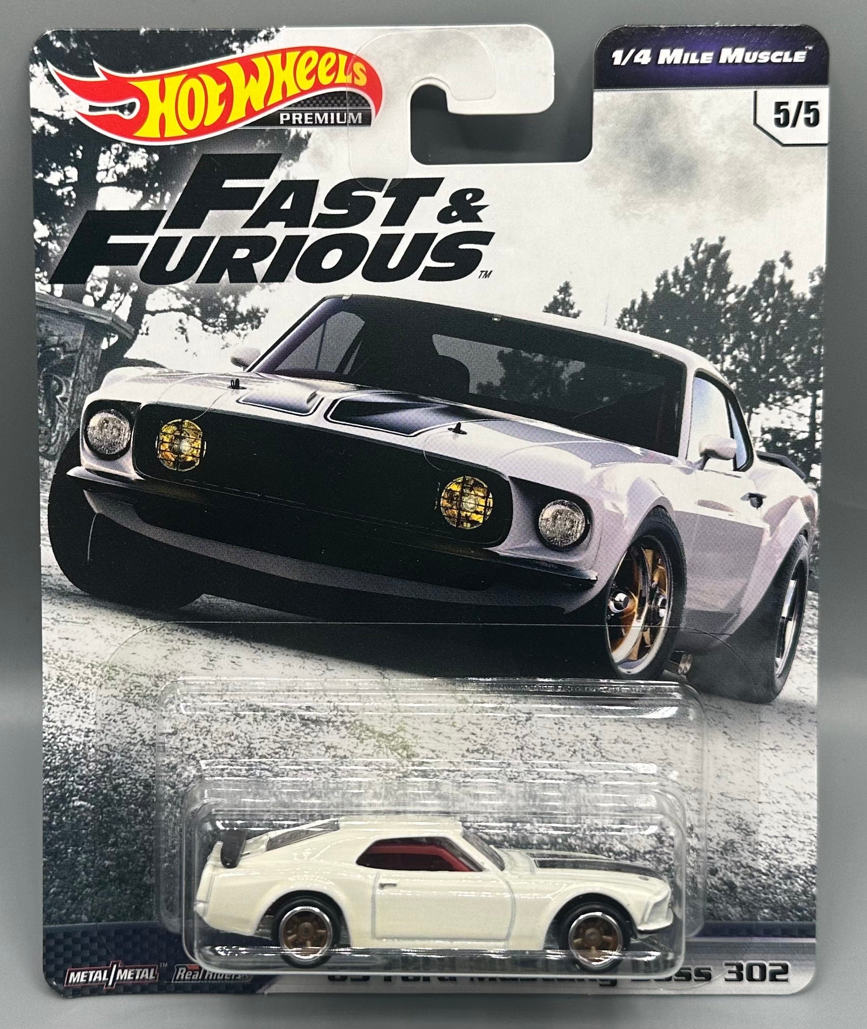 Hot Wheels Fast Furious 1 4 Mile Muscle 69 Ford Mustang Boss 302 HW Models Ltd