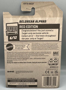 Hot Wheels Target Red Edition Delorean Alpha5