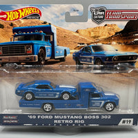 Hot Wheels Team Transport '69 Ford Mustang Boss 302 & Retro Rig