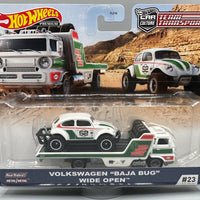 Hot Wheels Team Transport VW Volkswagen Baja Bug & Wide Open