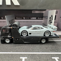 Hot Wheels Team Transport 1997 Mercedes Benz CLK GTR & Fleet Street