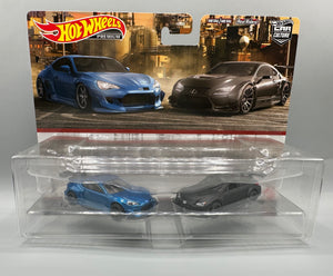 Hot Wheels 2 Pack Pandem Subaru BRZ & Lexus RC F GT3