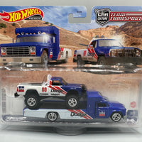 Hot Wheels Team Transport '80 Dodge Macho Power Wagon & Retro Rig