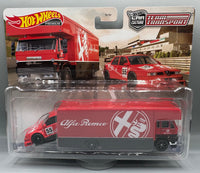 Hot Wheels Team Transport Alfa Romeo 155 V6 Ti & Fleet Flyer
