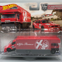 Hot Wheels Team Transport Alfa Romeo 155 V6 Ti & Fleet Flyer