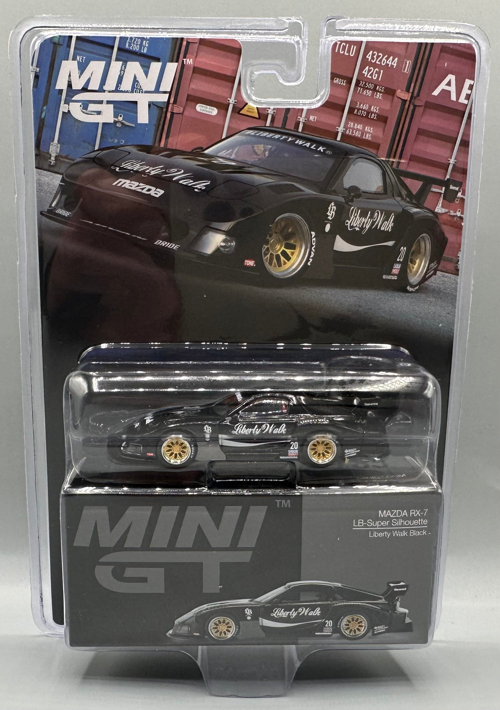 Mini GT Mazda RX-7 Liberty Walk LB Super Silhouette Black