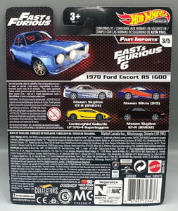 Hot Wheels Fast & Furious Fast Imports '70 Ford Escort RS1600