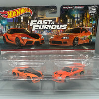 Hot Wheels 2 Pack Fast & Furious '94 Toyota Supra & Toyota GR Supra