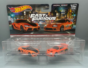 Hot Wheels 2 Pack Fast & Furious '94 Toyota Supra & Toyota GR Supra