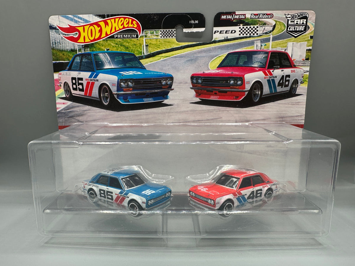 Hot Wheels 2 Pack '71 BRE Datsun 510 & '71 BRE Datsun 510 | HW Models Ltd