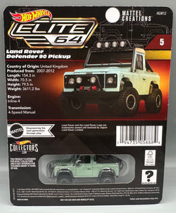 Hot Wheels Elite 64 Land Rover Defender 90 Pickup