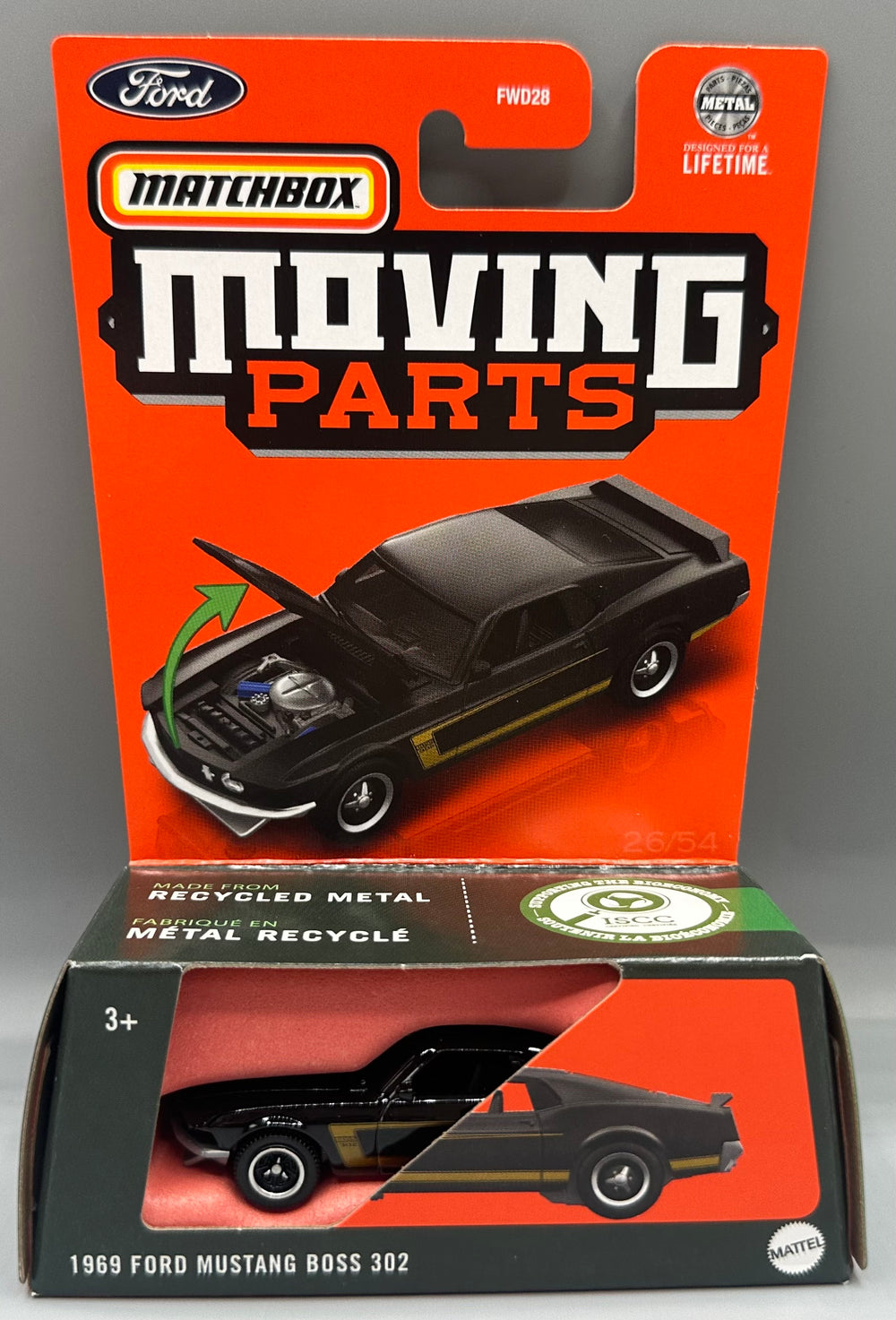 Matchbox Moving Parts 1969 Ford Mustang Boss 302