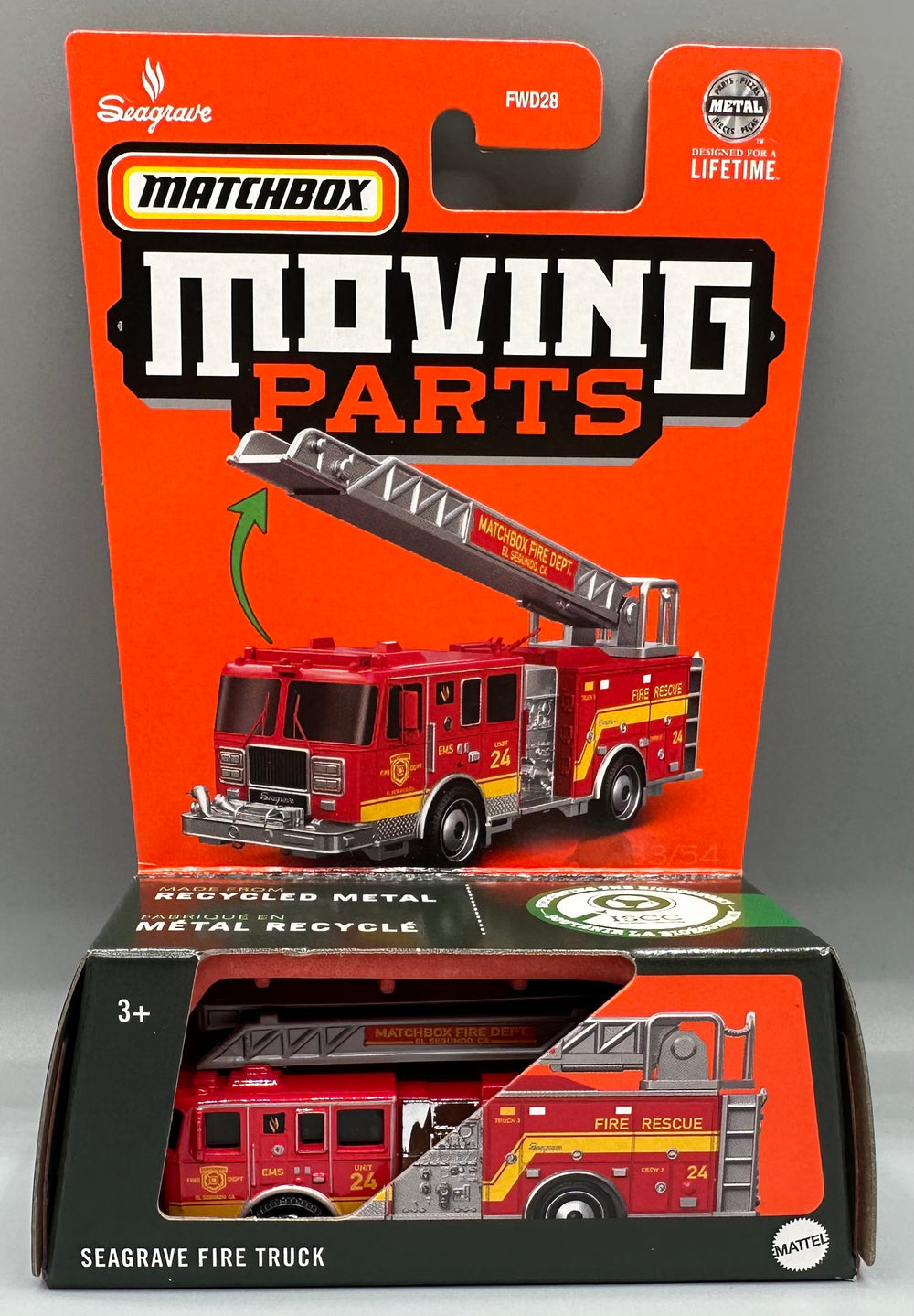 Matchbox Moving Parts Seagrave Fire Truck