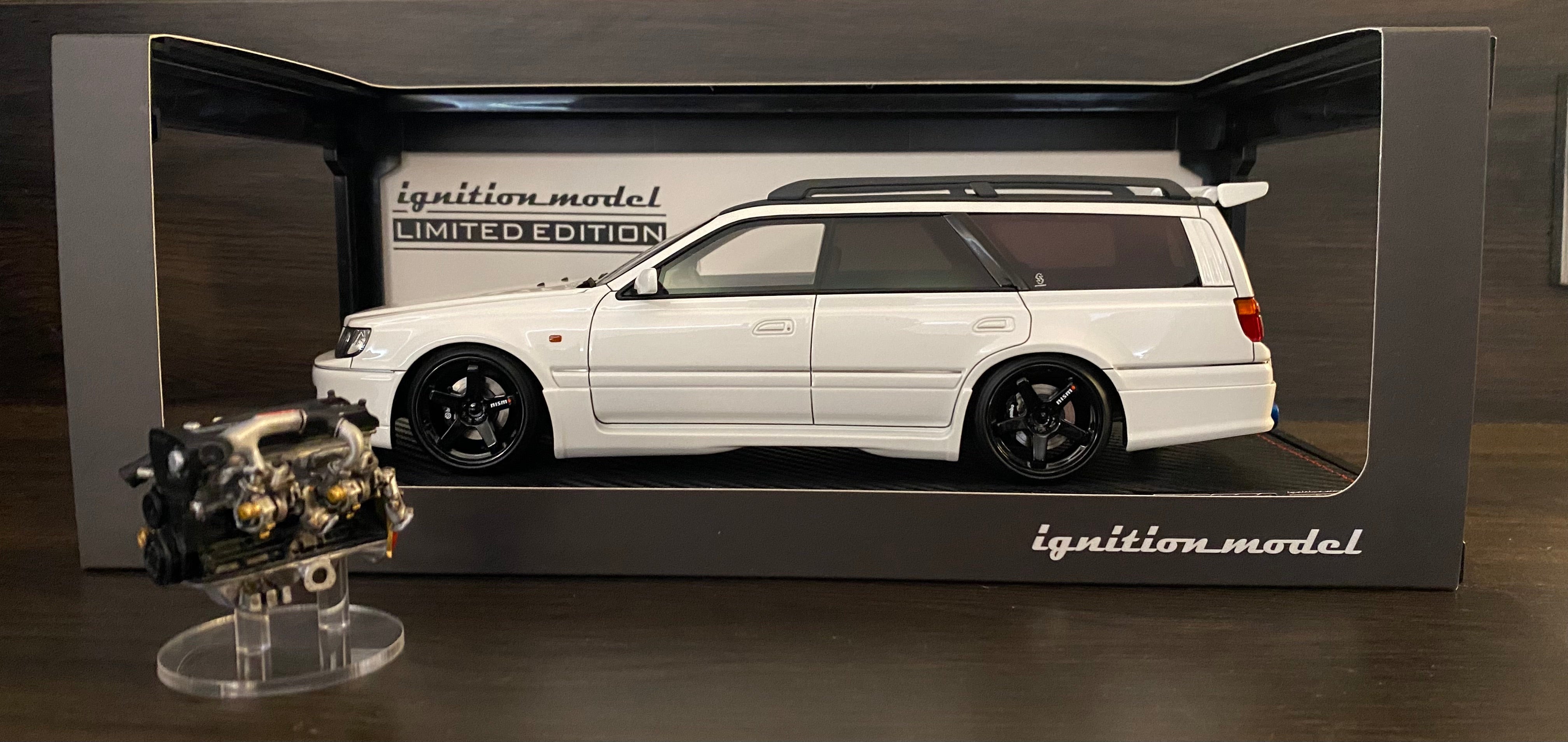Ignition Model 1:18 Scale Nissan Stagea 260RS (WGNC34) White