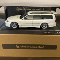 Ignition Model 1:18 Scale White Nissan Stagea 260RS (WGNC34) Pearl