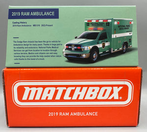 Matchbox Mattel Creations 2019 Ram Ambulance