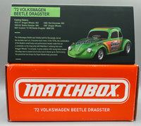 Matchbox Mattel Creations '72 VW Volkswagen Beetle Dragster
