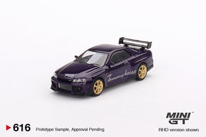 Mini GT 616 Nissan Skyline (R34) Tommy Kaira R-z Midnight Purple