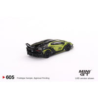 Mini GT 605 Lamborghini Liberty Walk Silhouette Works Aventador GT Evo Lime