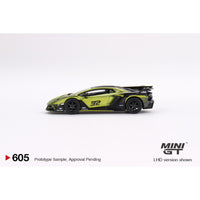 Mini GT 605 Lamborghini Liberty Walk Silhouette Works Aventador GT Evo Lime
