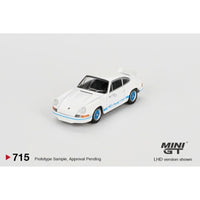 Mini GT 715 Porsche 911 Carrera RS 2.7 Grand Prix White Blue Livery