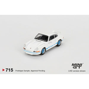 Mini GT 715 Porsche 911 Carrera RS 2.7 Grand Prix White Blue Livery