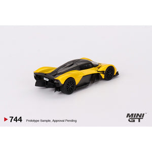 Mini GT 744 Aston Martin Valkyrie Sunburst Yellow