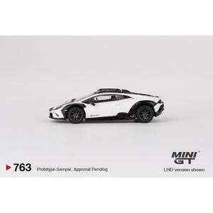 Mini GT 763 Lamborghini Huracan Sterrato Bianco Asopo