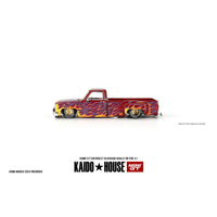 Mini GT Kaido House 127 Chevrolet Silverado Dually On Fire V1
